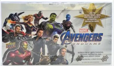 Avengers Endgame & Captain Marvel wax box