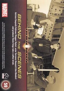 Kevin Feige best rookie card - Kevin Feige - Iron Man - back