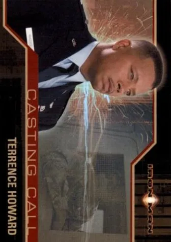 Terrence Howard as James Rhodes best rookie card - Iron Man