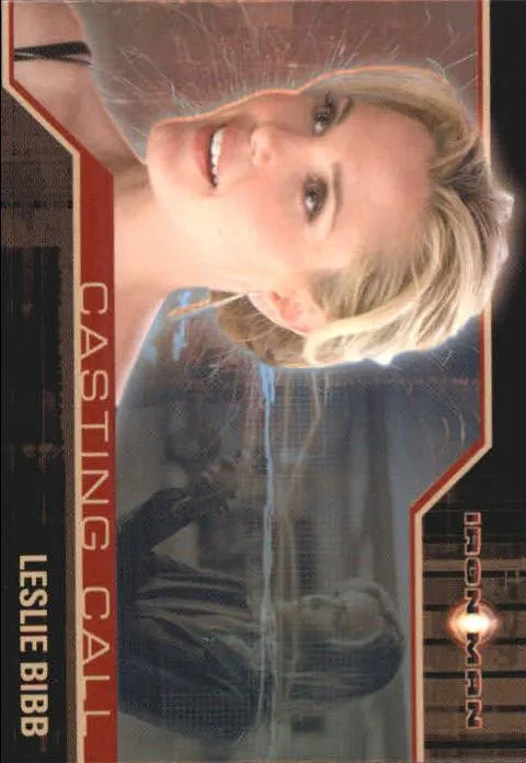 Christine Everhart best rookie card - Leslie Bibb - Iron Man