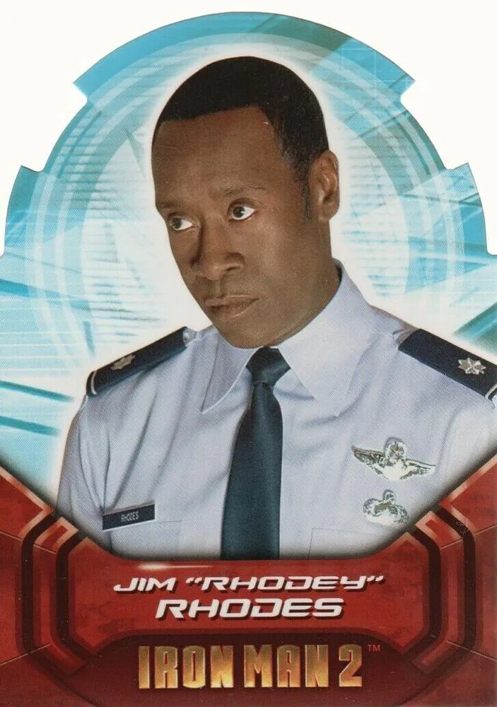 Don Cheadle as James Rhodes best rookie card - Iron Man 2