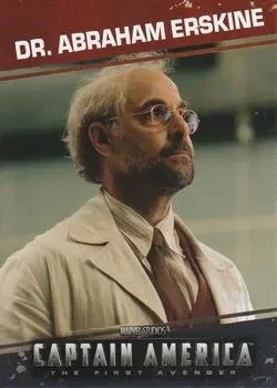 Dr. Abraham Erskine debut card - Stanley Tucci - Captain America The First Avenger