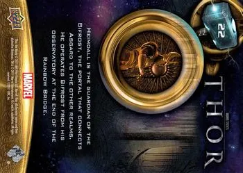 Heimdall best rookie card - Idris Elba - Thor - back