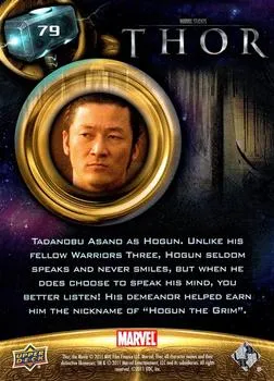 Hogun best rookie card - Tadanobu Asano - Thor - back