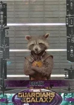 Bradley Cooper as Rocket Raccoon debut card - Guardians of the Galaxy
