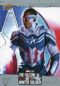 Anthony Mackie as Captain America debut card - The Falcon and The Winter Soldier