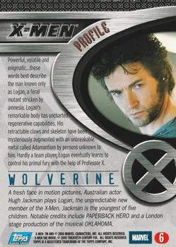 Wolverine best rookie card - Hugh Jackman - X-Men - back