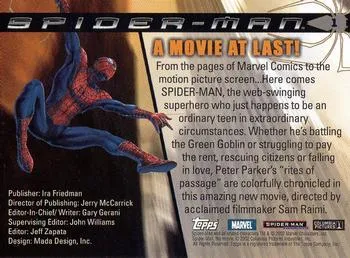 Spider-Man - Tobey Maguire - back