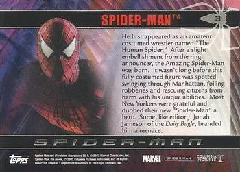 Spider-Man best rookie card - Tobey Maguire - Spider-Man - back