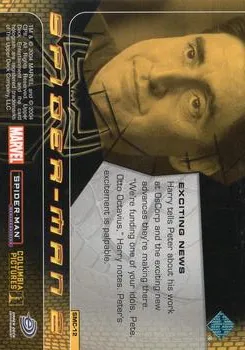 Otto Octavius best rookie card - Alfred Molina - Spider-Man 2 - back