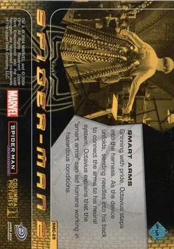 Doctor Octopus best rookie card - Alfred Molina - Spider-Man 2 - back