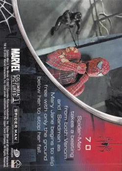 Venom best rookie card - Topher Grace - Spider-Man 3 - back