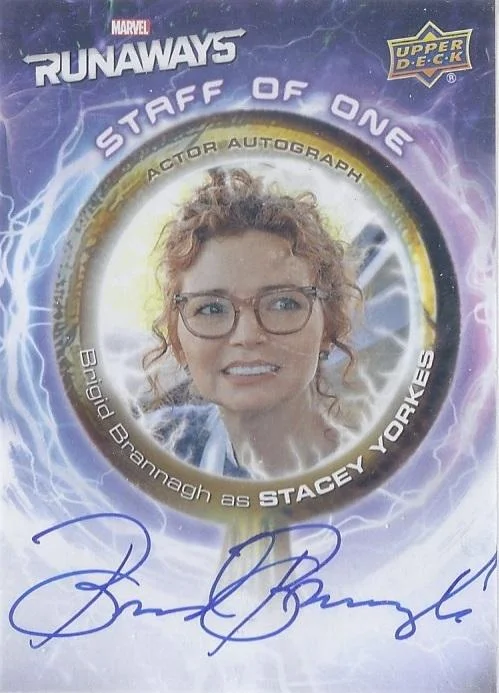 Brigid Brannagh as Stacy Yorkes debut card - Runaways
